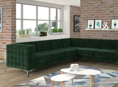 Stoff L-Form Couch Wohnlandschaft Ecksofa Garnitur Design Modern Sofa Modern Neu